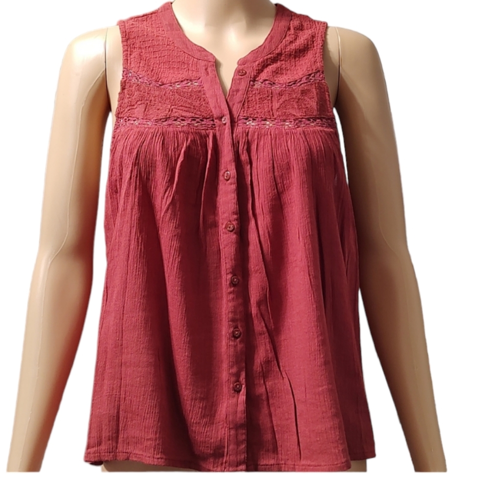 Rust American Eagle Sleeveless Top Sz S